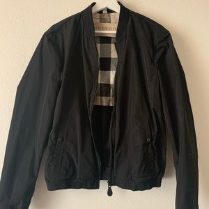 Crew neck bomber jacket